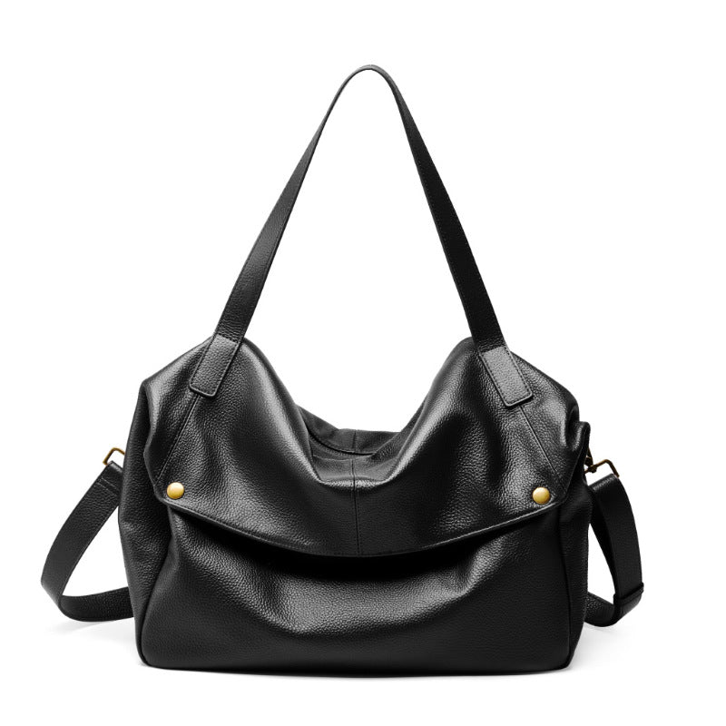 Women's Capacity One Genuine Leather Big Soft Crossbody Bags