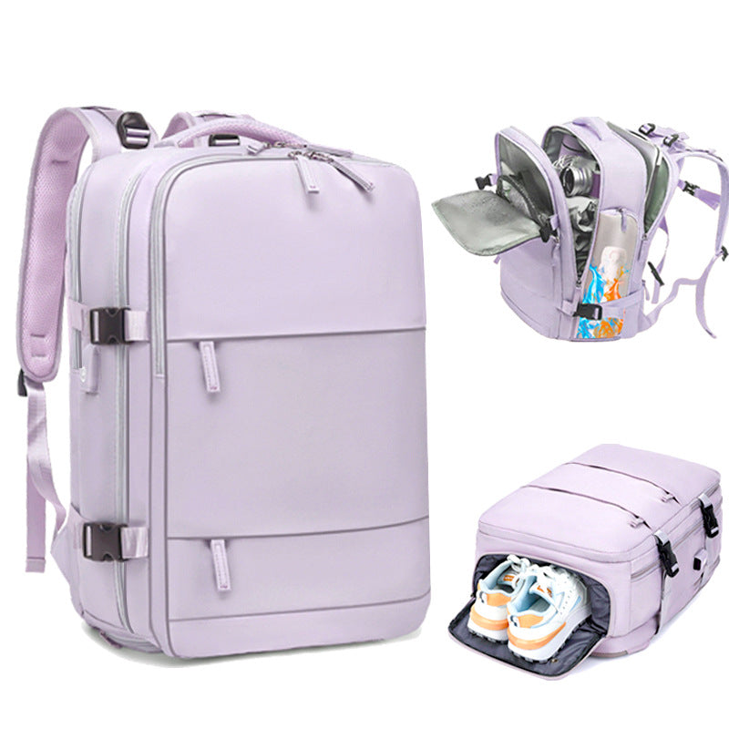 Women's & Men's & Simple Large Capacity Bottom Independent Backpacks