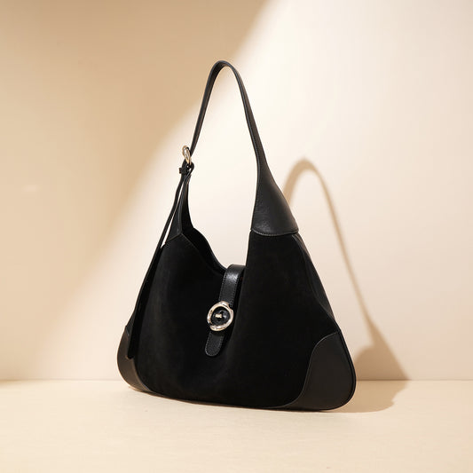 Women's Large Capacity Suede Underarm Retro Commuter Bags