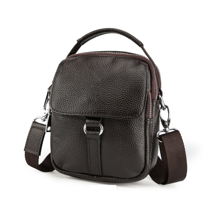 Men's Mini Genuine Leather Fashion Cowhide Daily Men's Shoulder Bags