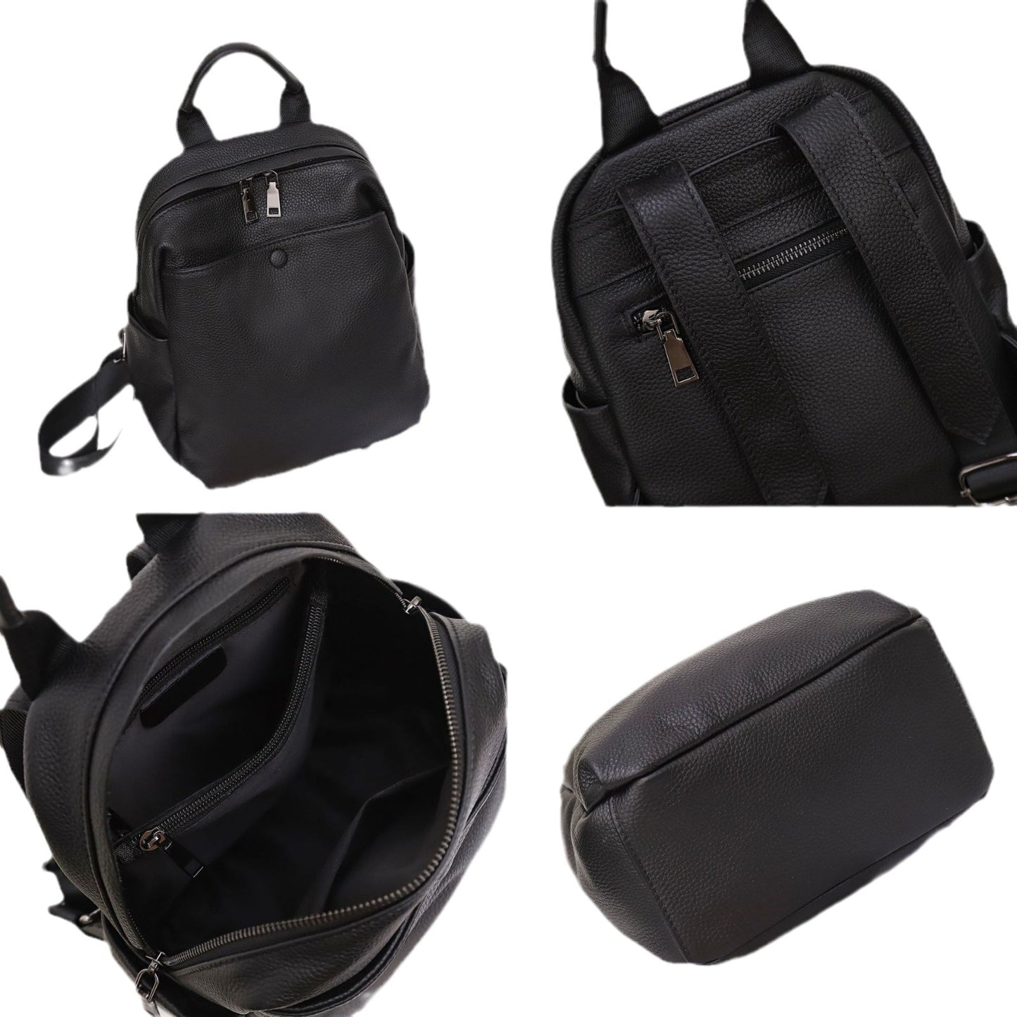First Layer Cowhide University Style Large Backpacks