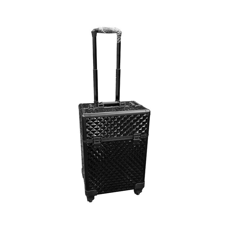 Large Capacity Water Cube Aluminum Alloy Cosmetic Cases