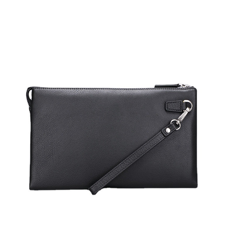 Men's Genuine Leather Wrist First Layer Cowhide Clutch Business Men's Handbags