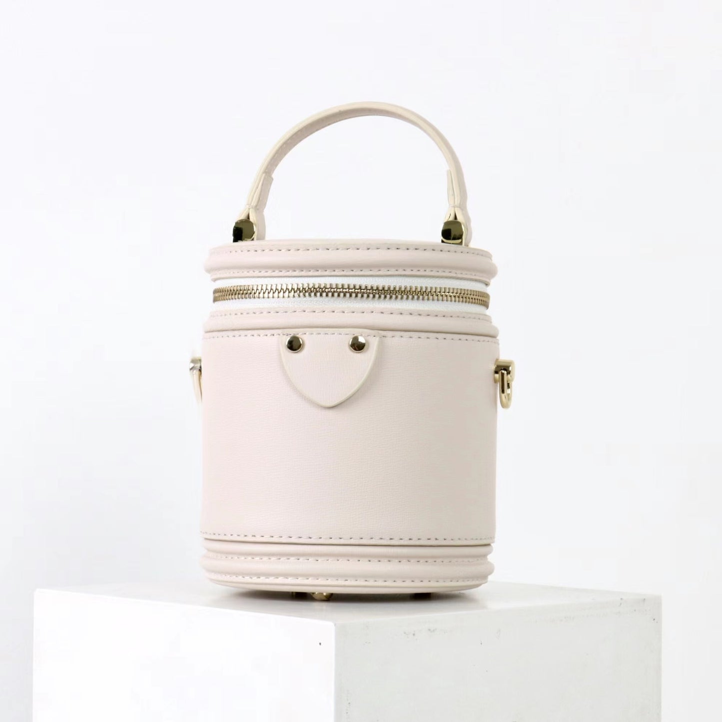 Women's Genuine Leather Retro Round Box Fashion Shoulder Bags