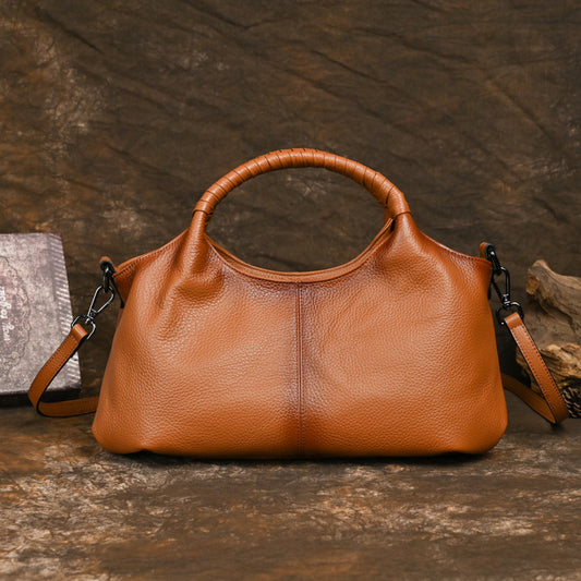 Women's Vintage Leather Soft Large Capacity Tote Bags