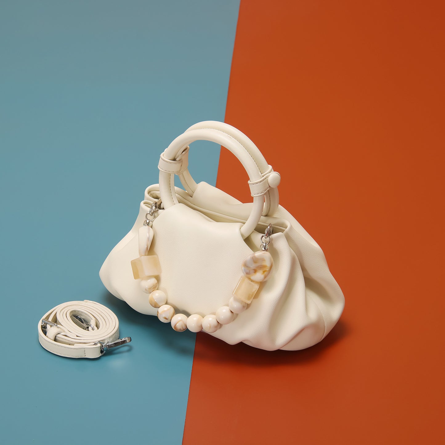 Chic High-grade Design Soft Cloud White Crossbody Bags
