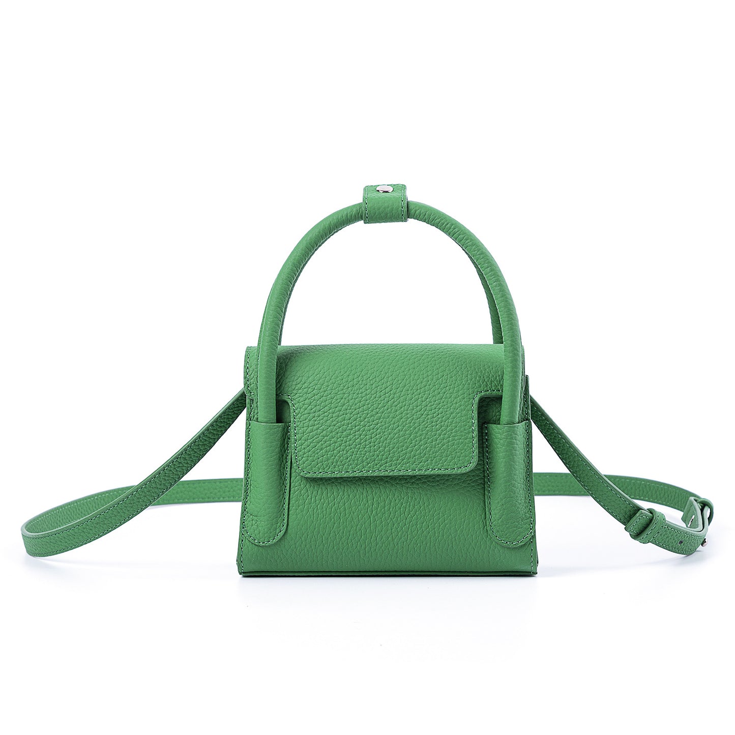 Niche Designer Car Lychee Pattern Cowhide Crossbody Bags