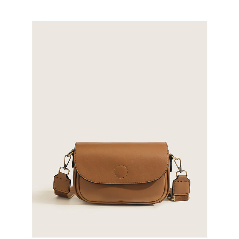 Women's Today Popular French Minority Texture Wide Shoulder Bags