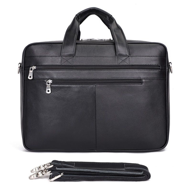 Business Leather Top Layer Waterproof Inch Men's Briefcases