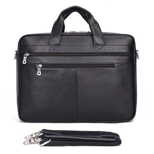 Business Leather Top Layer Waterproof Inch Men's Briefcases
