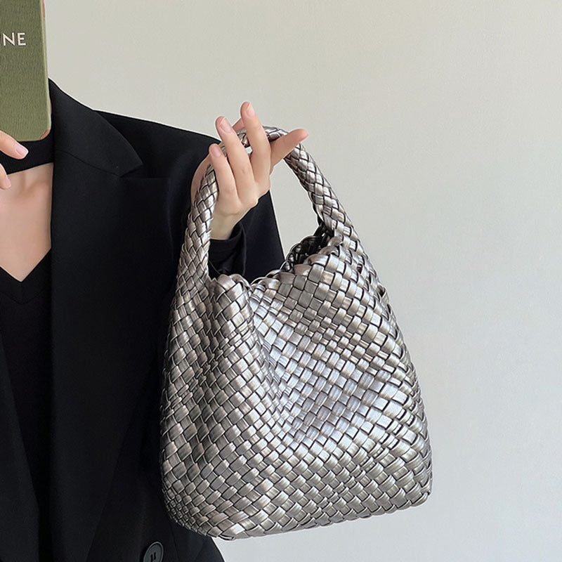 Hand-woven Female Large Capacity Mother Vegetable Tote Bags