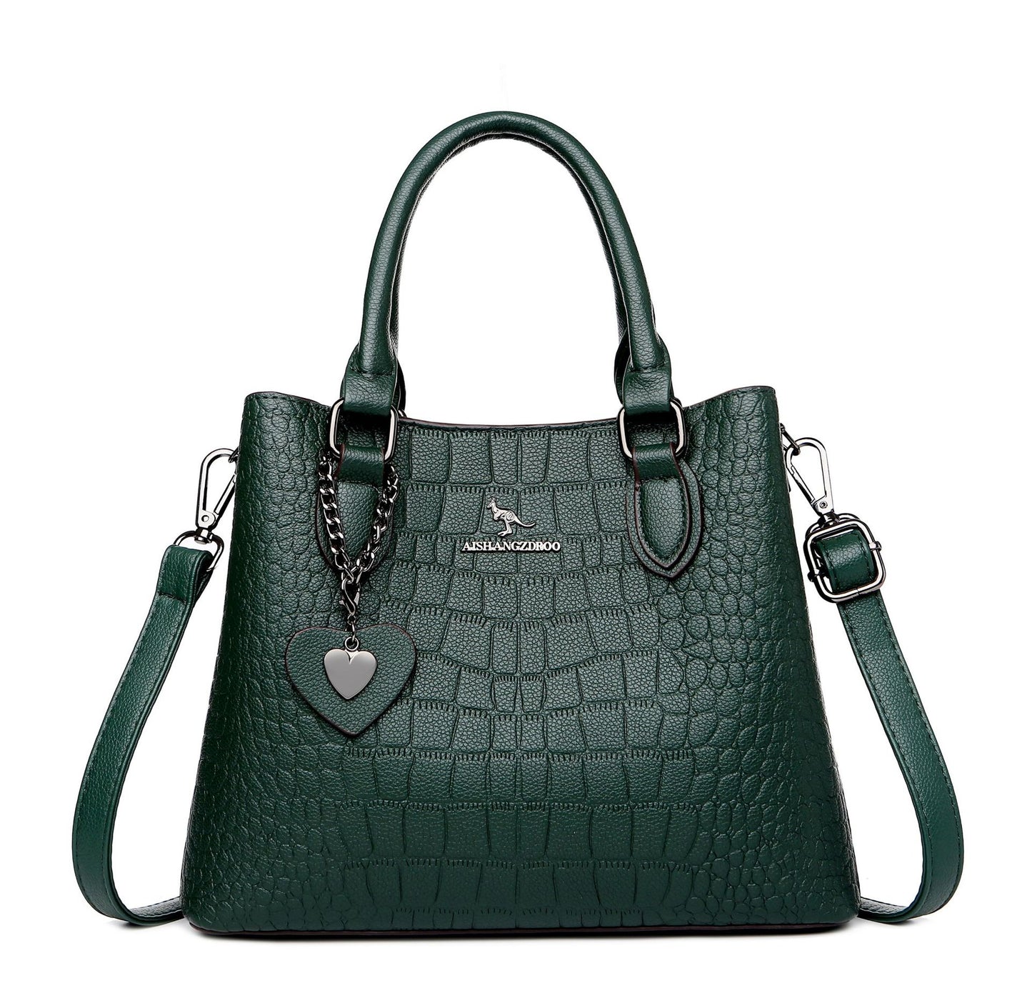 Women's Crocodile Pattern Korean Style Simple Fashion Handbags