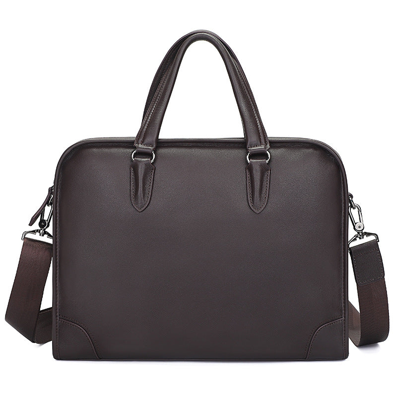 Men's First Layer Cowhide Waterproof File Inch Men's Briefcases