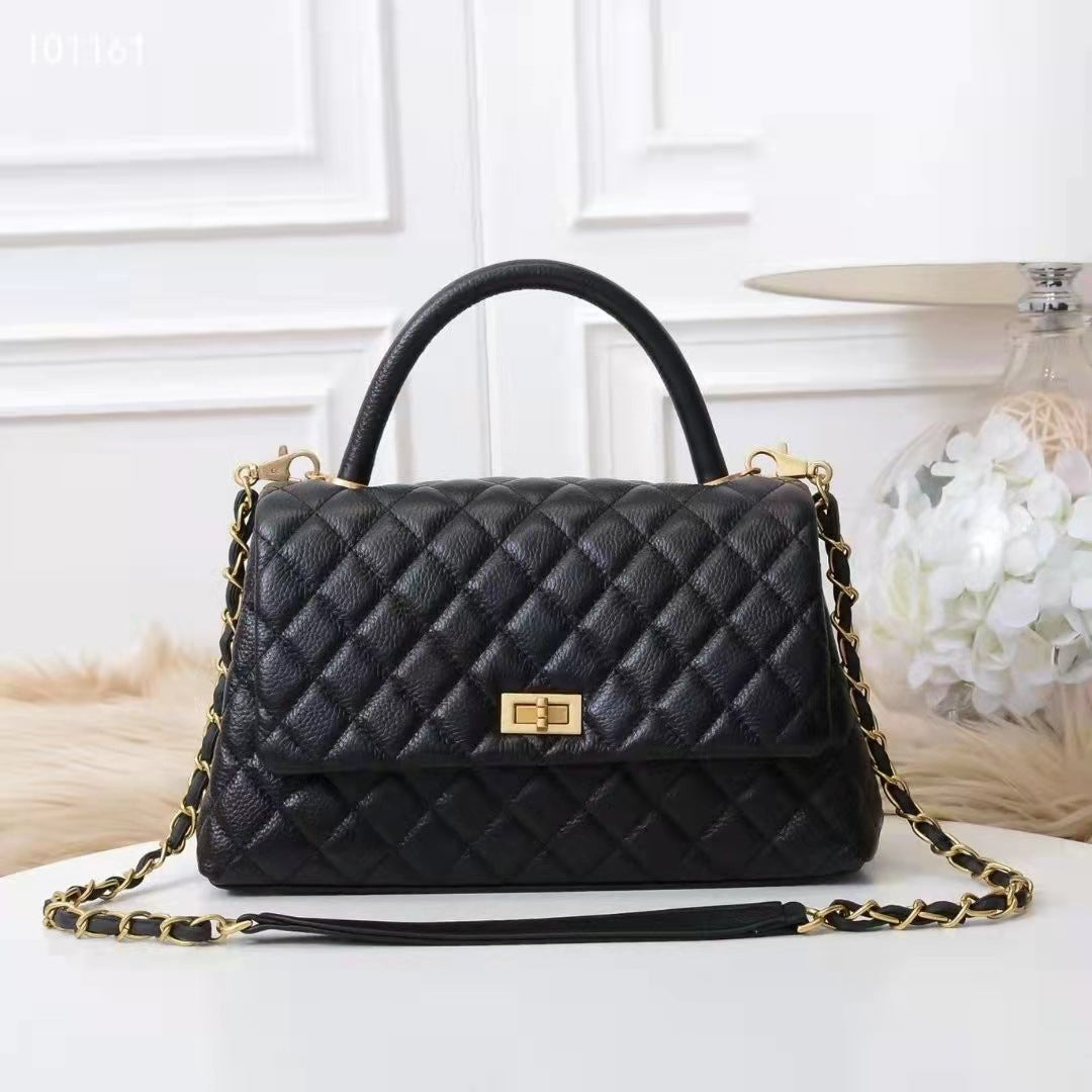 Women's Layer Cattlehide Leather Fashion Classic Style Bags
