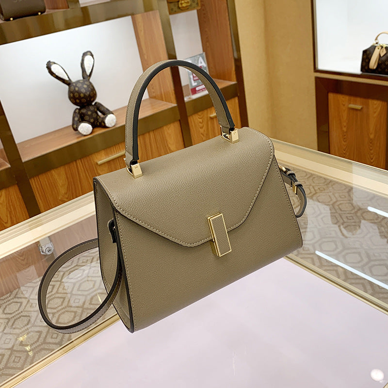 Women's Genuine Leather Kelly Texture Niche Fashion Shoulder Bags