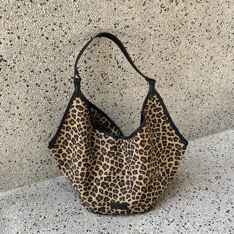 Women's Print Large Capacity Totes Idle Style Shoulder Bags
