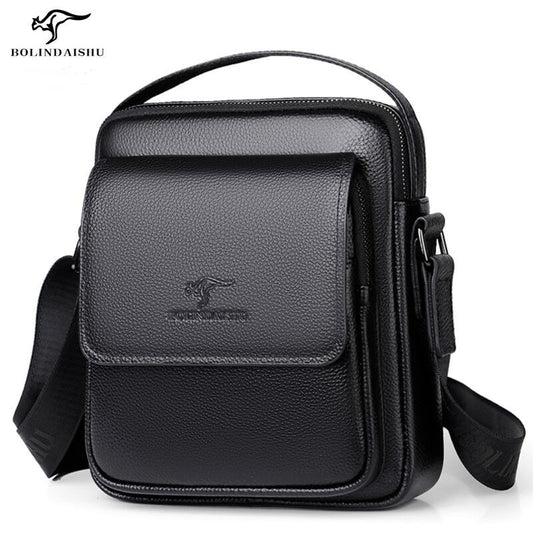 Innovative Men's Cool Leather Business Cowhide Men's Shoulder Bags