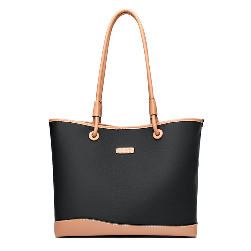 Women's Oxford Cloth With Leather Large Popular Shoulder Bags