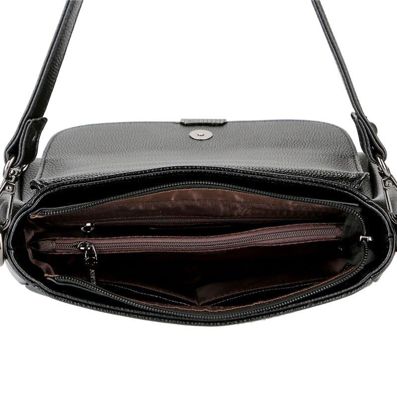 Women's Fashion Mom Crocodile Pattern Soft Leather Crossbody Bags