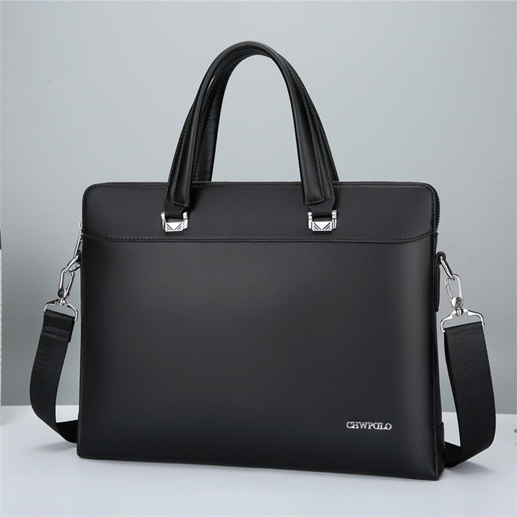 Men's Amd Paul Business Computer Simple Leather Bags