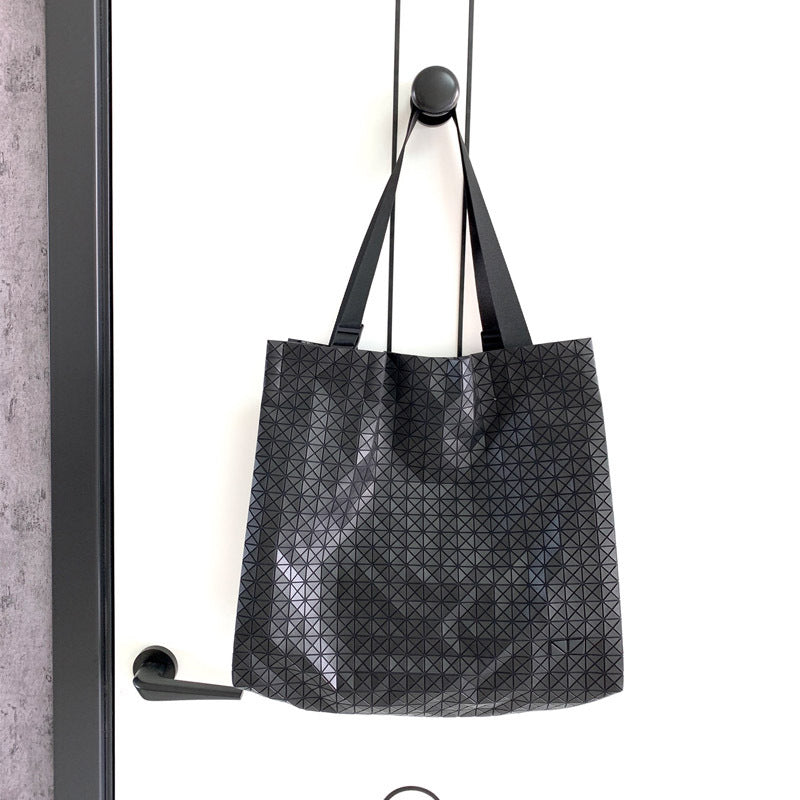Women's Original Autumn Geometric Silicone Rhombus Large Capacity Tote Bags