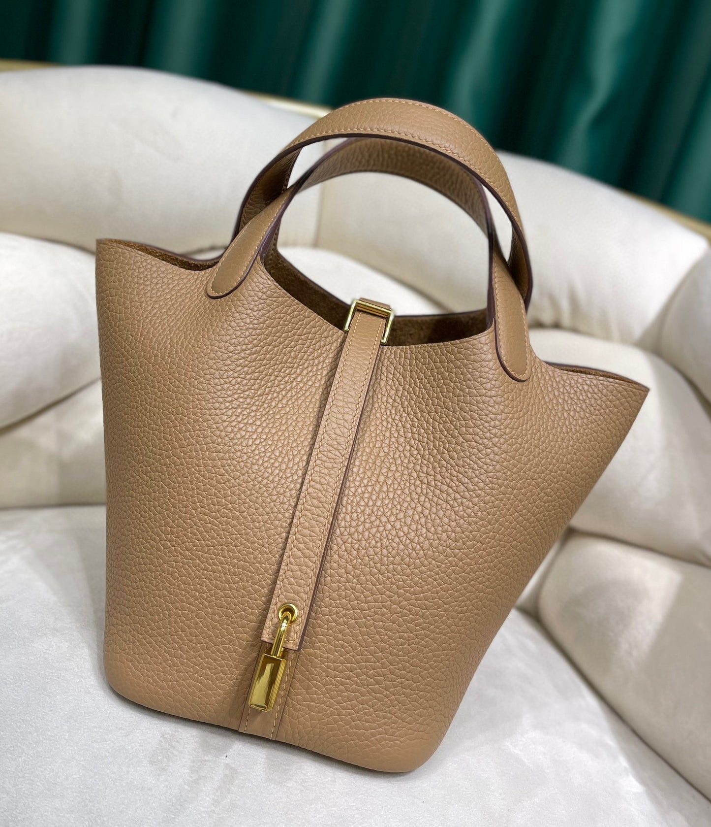 Women's First Layer Litchi Pattern Genuine Leather Bags