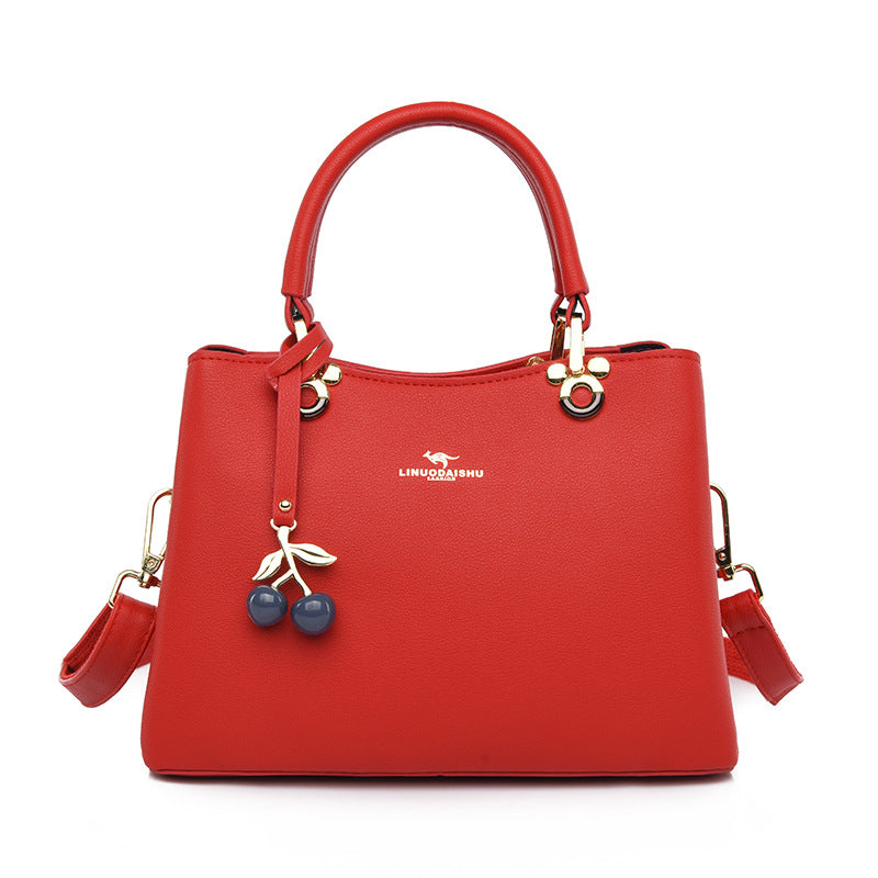 Women's Attractive Fashion Mother Soft Leather Handbags
