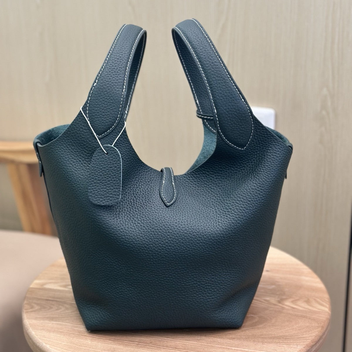 Women's Money Style Large Capacity First Layer Bucket Bags