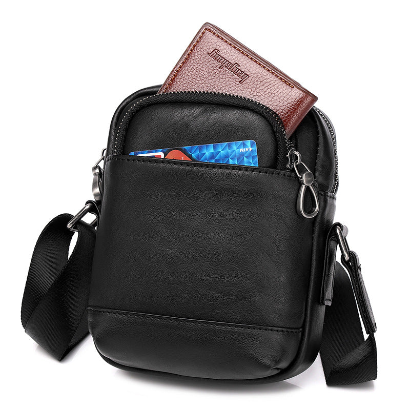 Men's New Top Layer Cowhide Portable Men's Messenger Bags