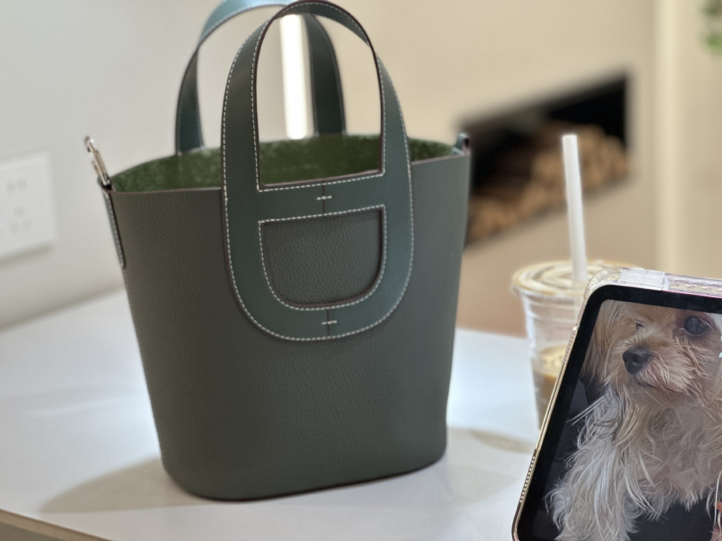 Women's Nose Vegetable Basket Layer Cowhide Large Handbags