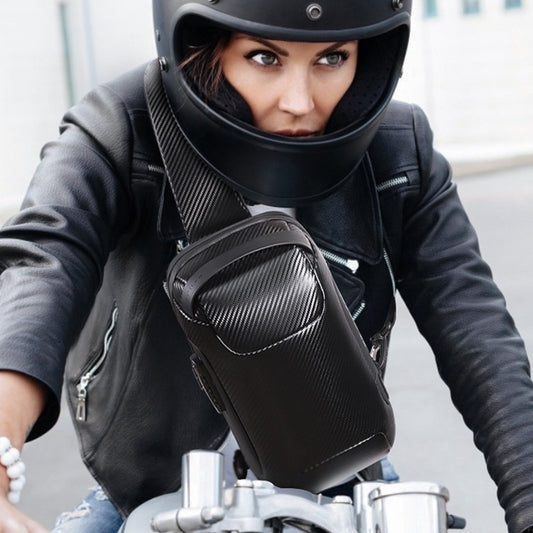 Men's Fashion Carbon Fiber Waterproof With Men's Chest Bags