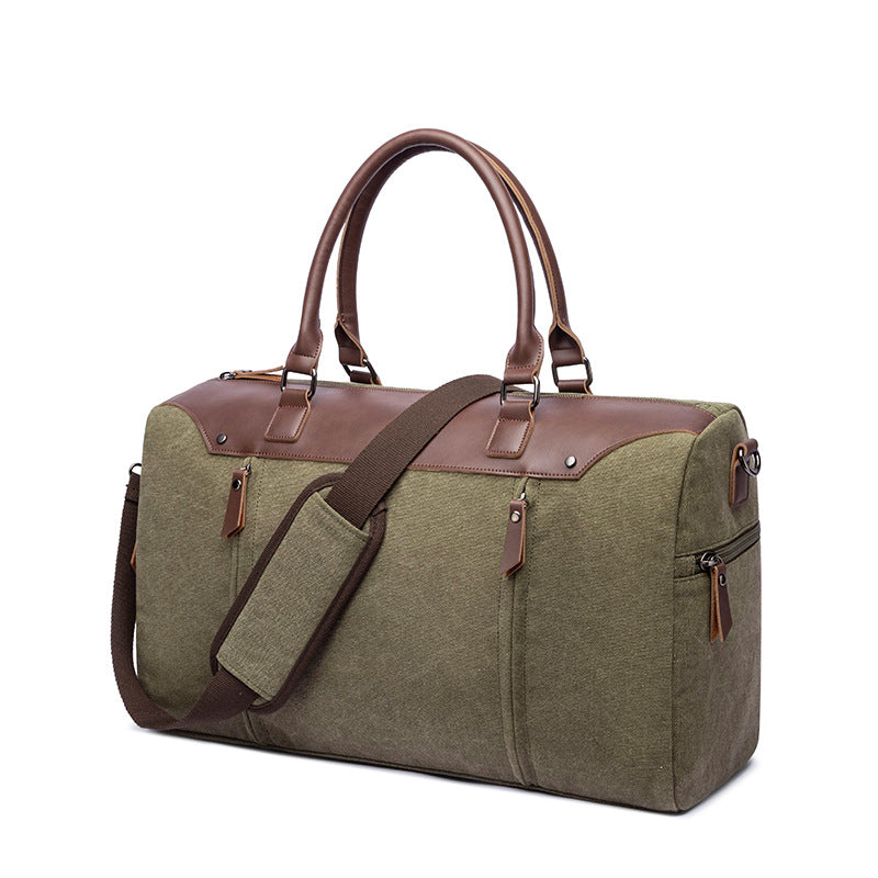 Women's & Men's & Korean Style Portable Canvas Solid Luggage