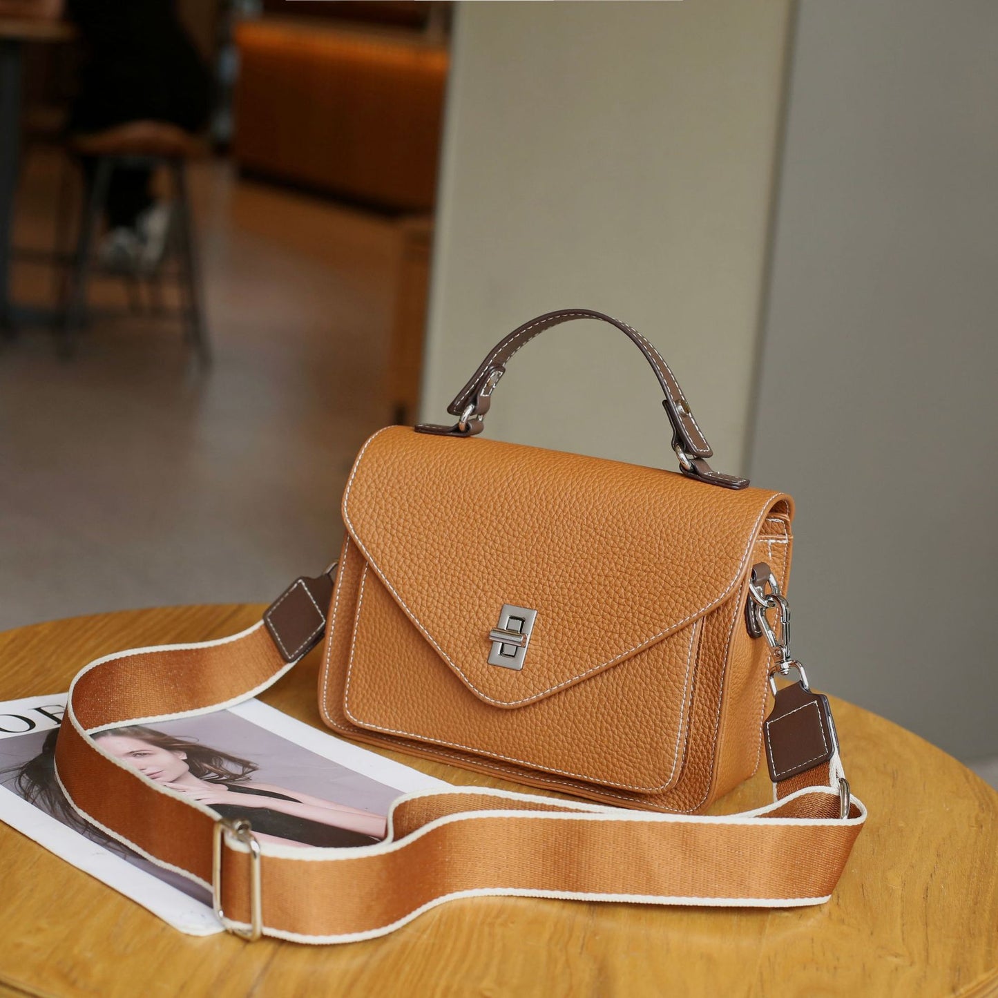 Women's Genuine Leather Commuter Spring French Crossbody Bags