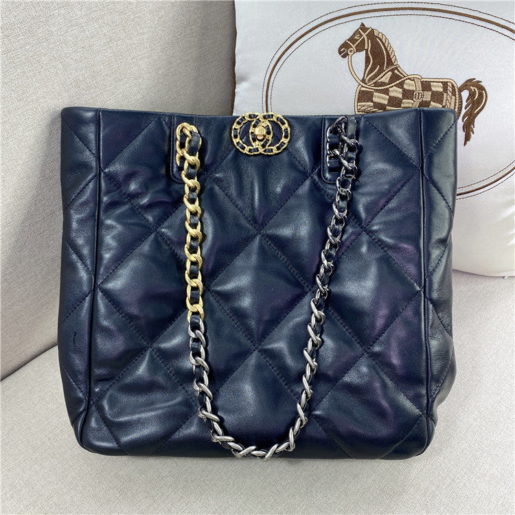 Black Gold Classic Style Rhombus Chain Shoulder Bags
