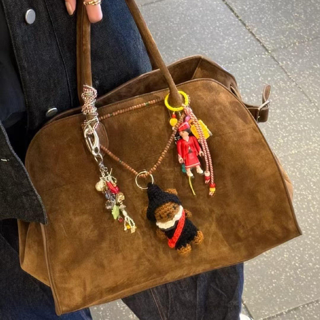 Cool Popular Cowhide Suede High Sense Tote Bags