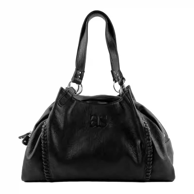 Hobo Leather Motorcycle Retro Underarm Large Tote Bags
