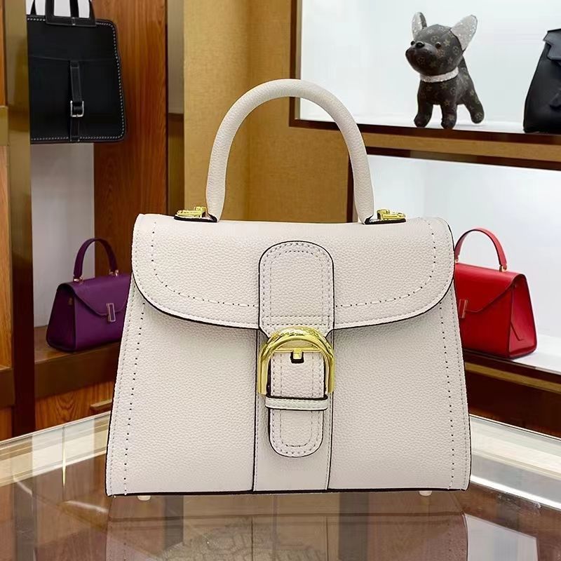 Women's Saddle Genuine Leather Vachette Clasp Vintage Shoulder Bags