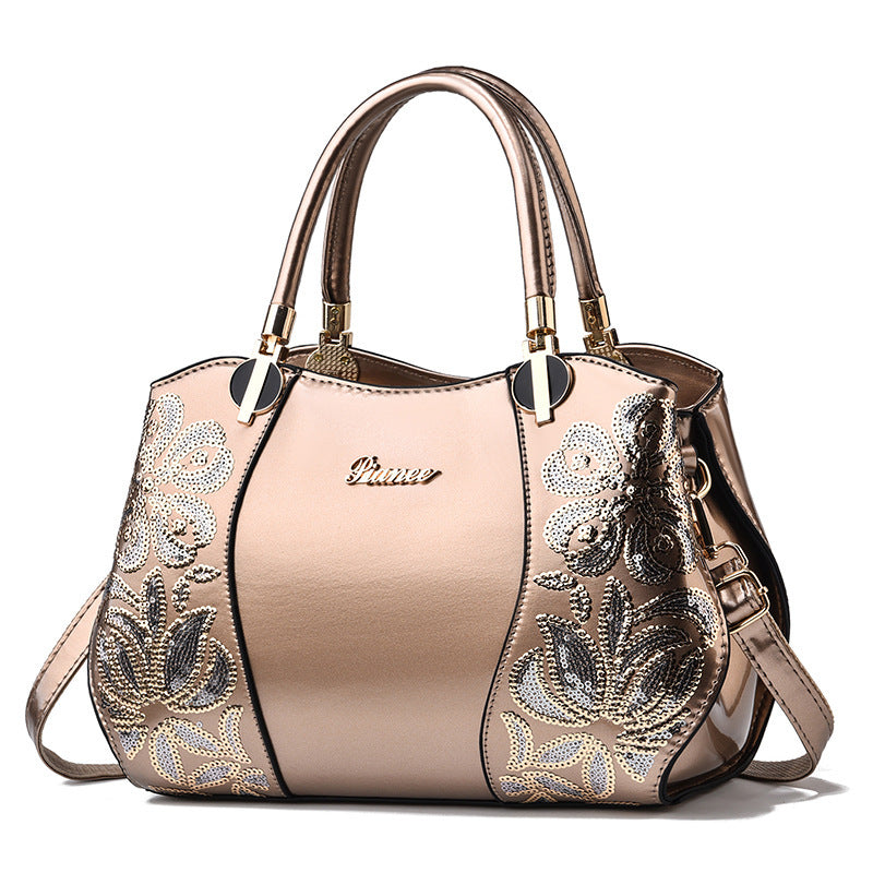 Women's Fei Zi Boston Elegant Patent Leather Bags