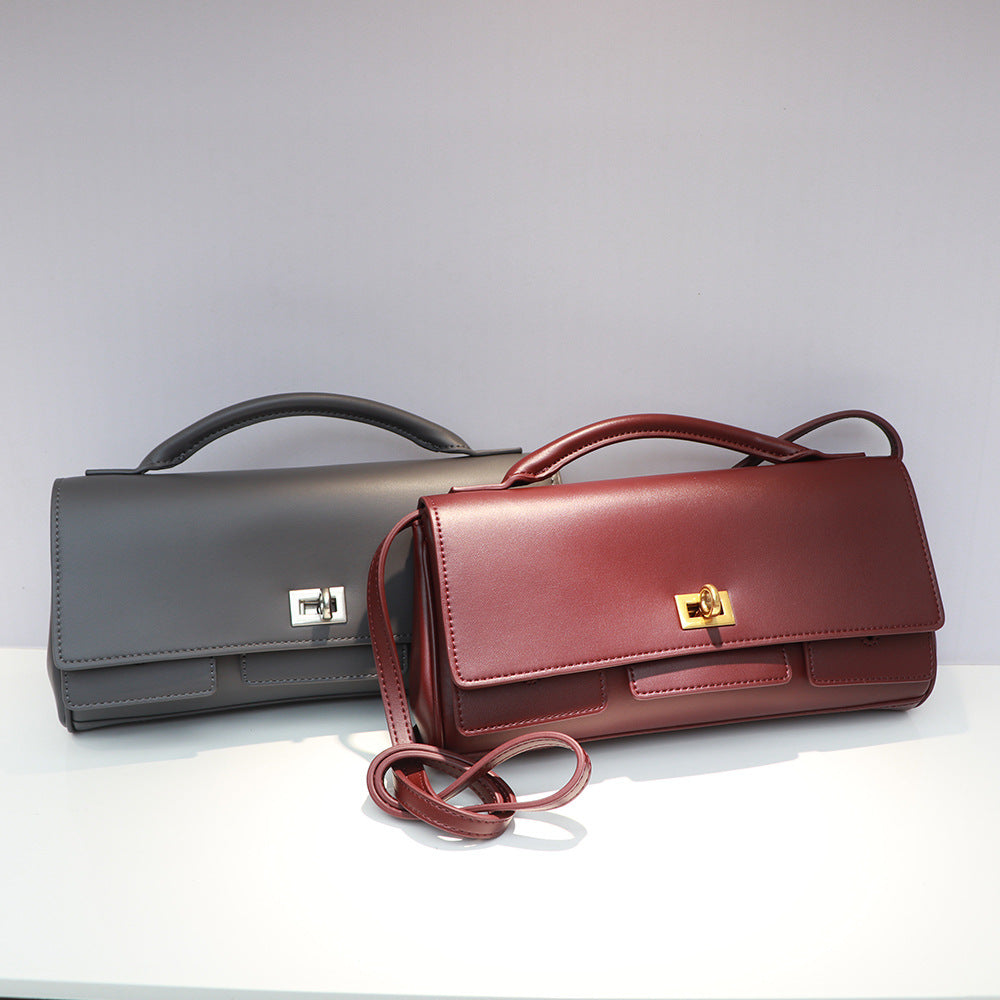 Motorcycle Twist High-grade Genuine Leather Portable Small Square Bags