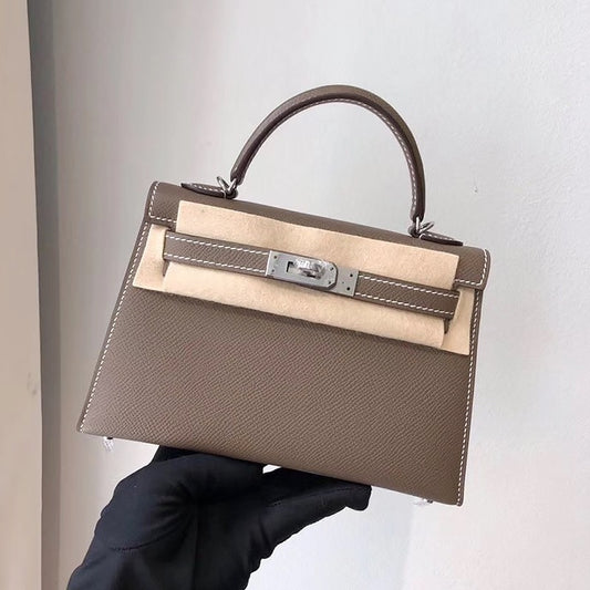 Women's Second Generation Kelly Leather Portable Shoulder Bags
