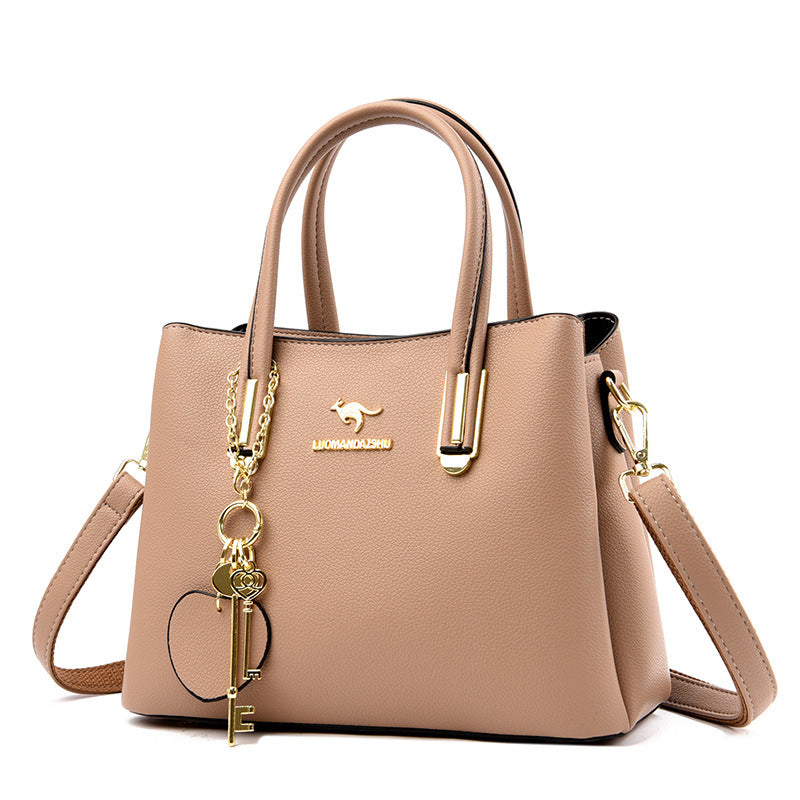 Women's Capacity Versatile Lychee Pattern Elegant Kangaroo Tote Bags