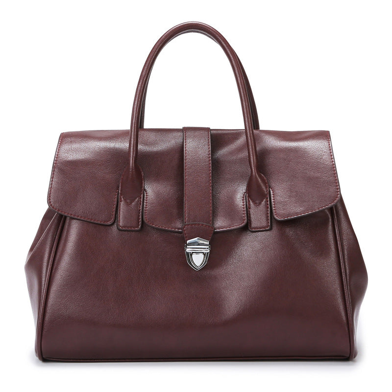 Women's Large Capacity Totes Simple Temperament Soft Tote Bags