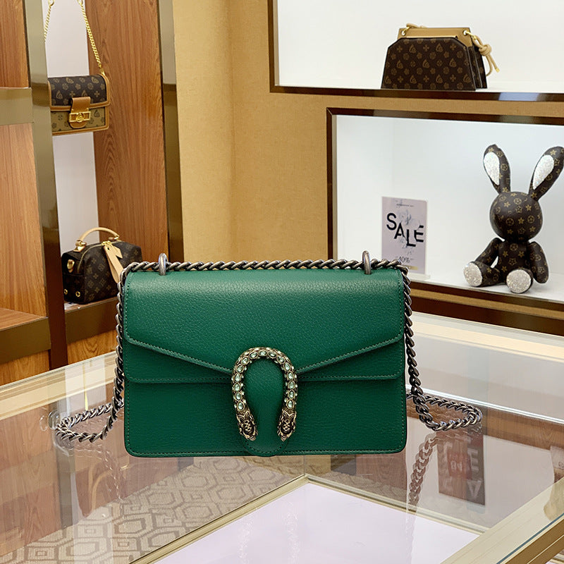 Women's Dionysian Genuine Leather High-grade Chain Underarm Shoulder Bags