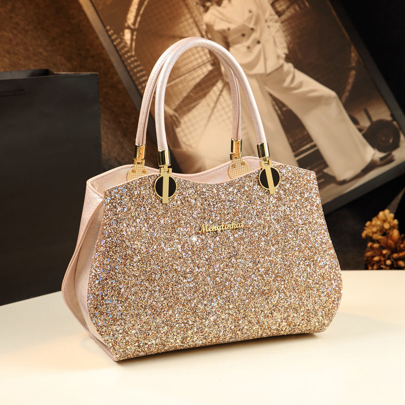 Women's Pillow Personalized Elegant Sequined Large Capacity Handbags