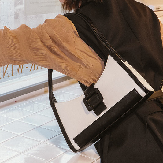 Women's Niche Color Matching Baguette Fashion Simple Shoulder Bags