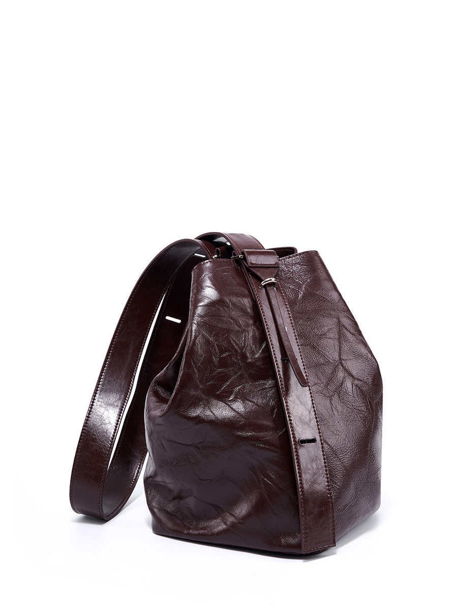 Women's Layer Cowhide High-grade Retro Genuine Leather Crossbody Bags