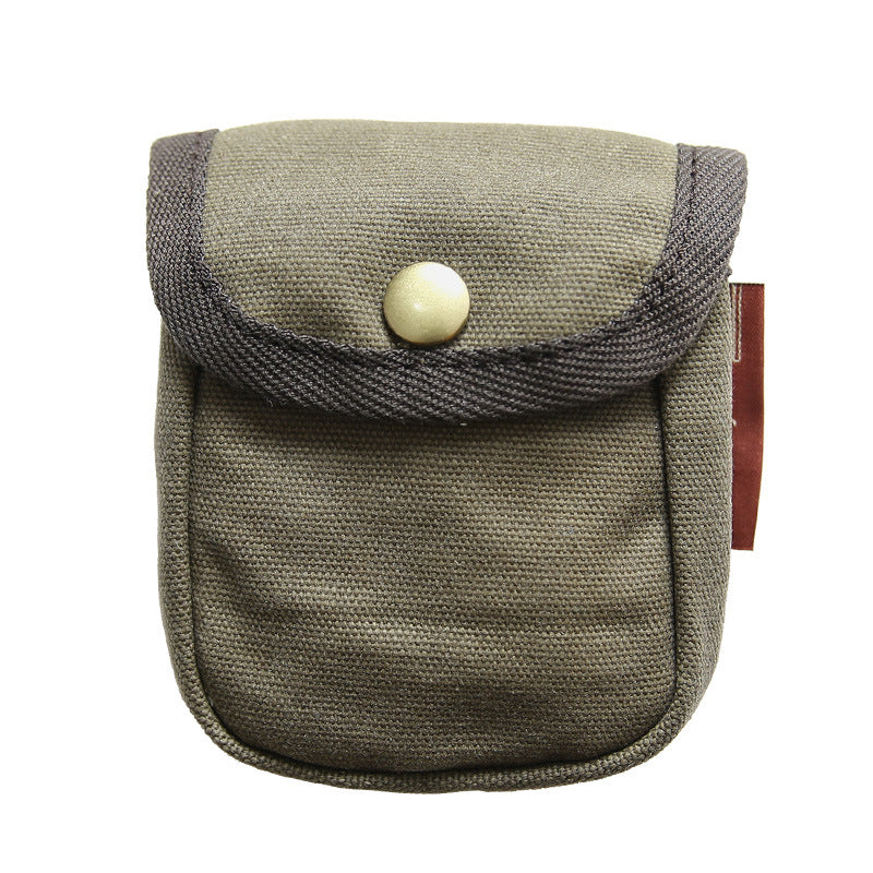 Men's Vintage Oil Wax Canvas Cigarette For Men's Waist Packs