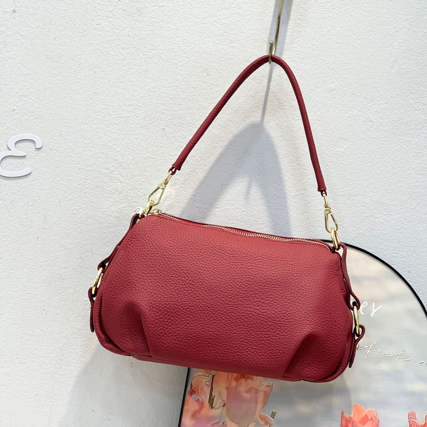 Women's Layer Leather Large Capacity Fashion Simple Shoulder Bags