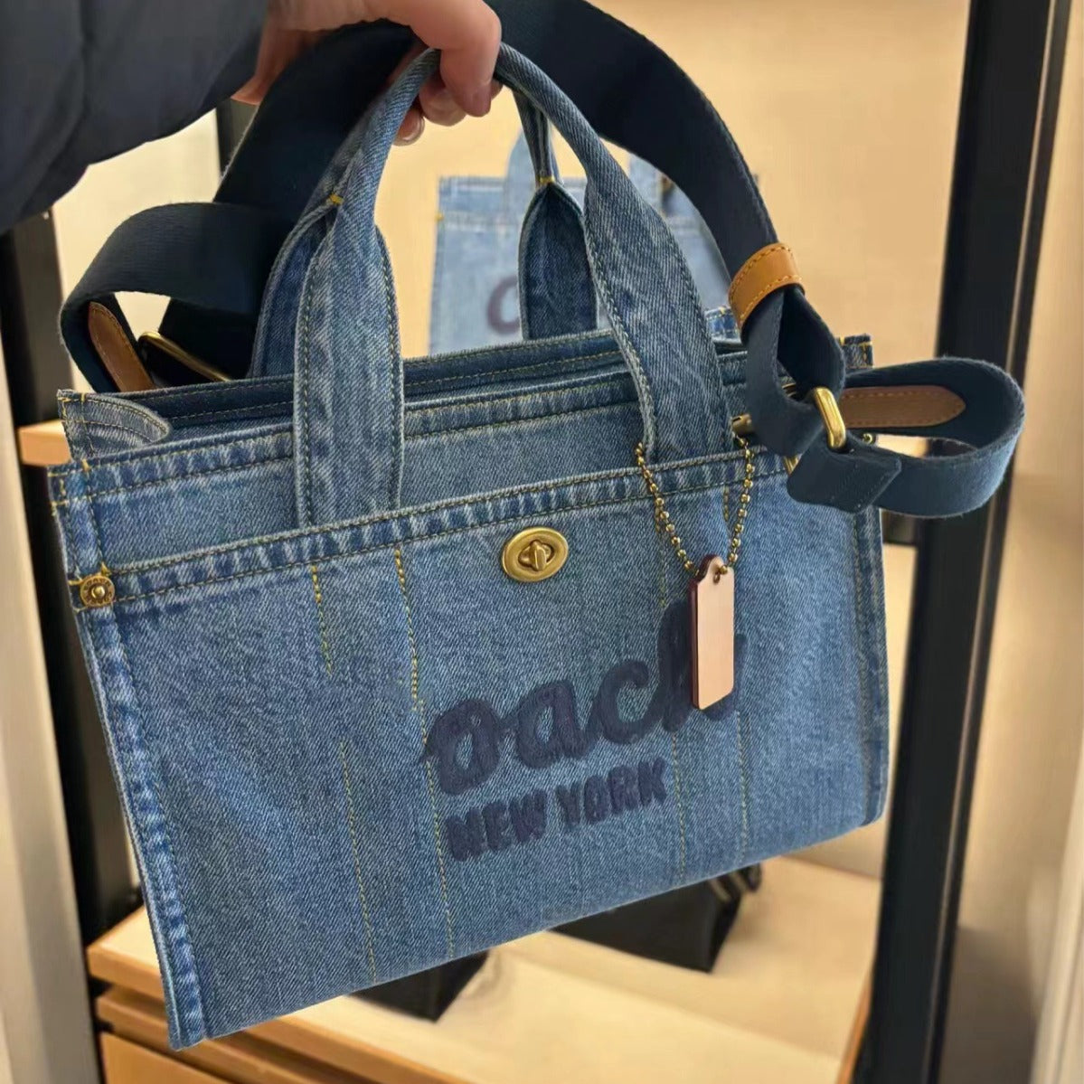Women's Ole Denim Portable Large Capacity Totes Bags