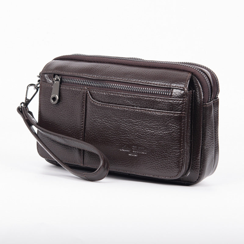 Men's Genuine Leather Clutch First Layer Cowhide Men's Handbags